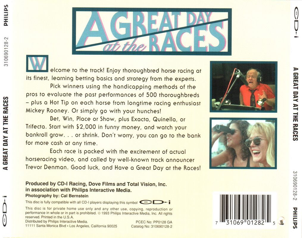 A Great Day at the Races box art for CD-i